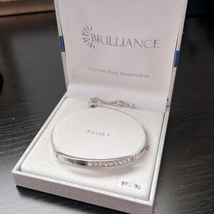 Brilliance Women’s “Sis” family collection  bracelet with Swarovski crystals